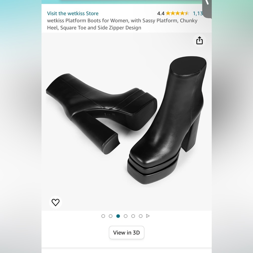 Platform Boots (Worn Once)